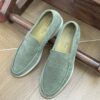 Sage Green / Matcha Green Suede Summer Walk Loafers