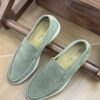 Sage Green / Matcha Green Suede Summer Walk Loafers
