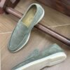 Sage Green / Matcha Green Suede Summer Walk Loafers
