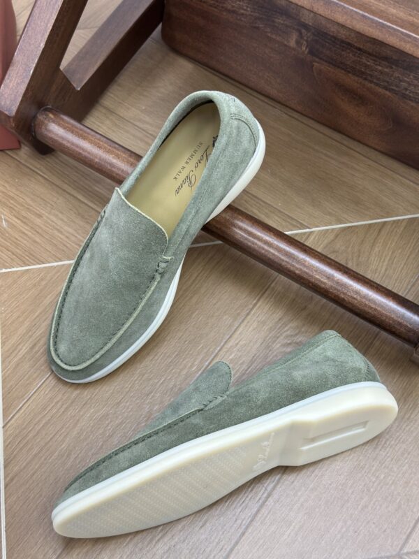 Sage Green / Matcha Green Suede Summer Walk Loafers