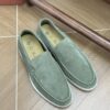 Sage Green / Matcha Green Suede Summer Walk Loafers