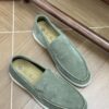 Sage Green / Matcha Green Suede Summer Walk Loafers