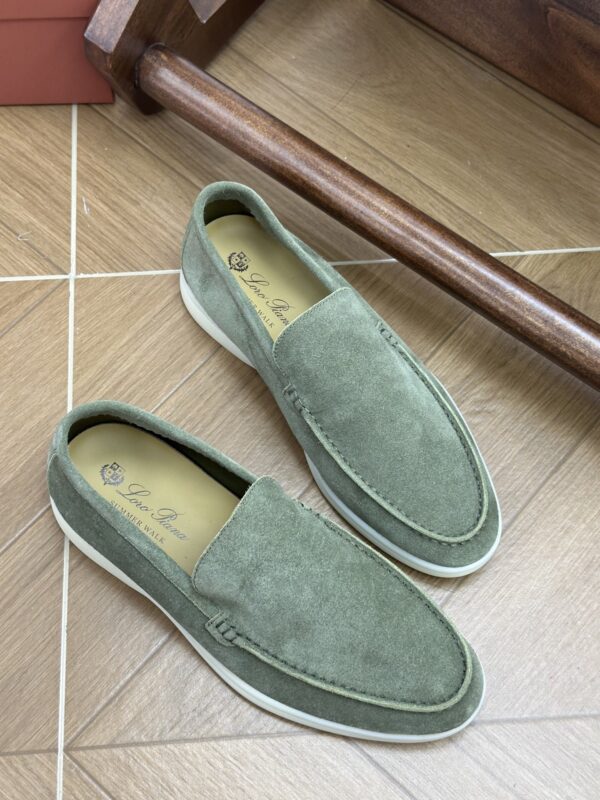 Sage Green / Matcha Green Suede Summer Walk Loafers