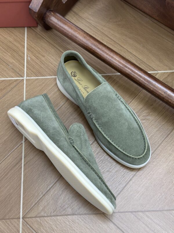 Sage Green / Matcha Green Suede Summer Walk Loafers