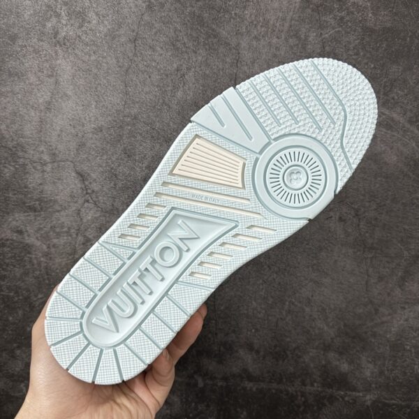 sy_no_756E34D4DEF9616A9EDC8D4D6DB76A7A_8 Blue & White Gradient Denim Monogram Low-Top Sneakers