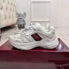 sy_no_758D454E6C3BE47B59908BDFA1652049_1 Gucci Tech/Retro Runner Sneaker in Off-White Leather with Web Stripe