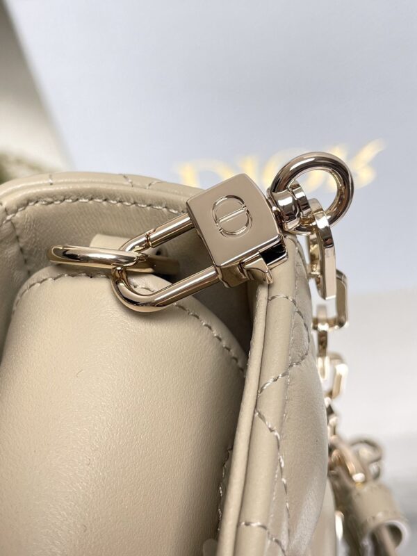 sy_no_7692199A9D1ED6076F278C308A1BFC4A_5 Dior New D-Joy Horizontal Mini Lady Dior Quilted Chain Bag (Crossbody/Shoulder)