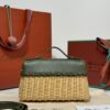 Loro Piana Extra Pocket L19 – Woven Leather Bag (Green)