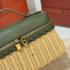 Loro Piana Extra Pocket L19 – Woven Leather Bag (Green)