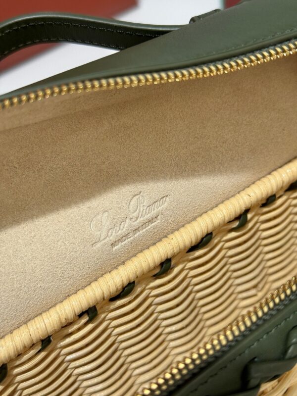 Loro Piana Extra Pocket L19 – Woven Leather Bag (Green)