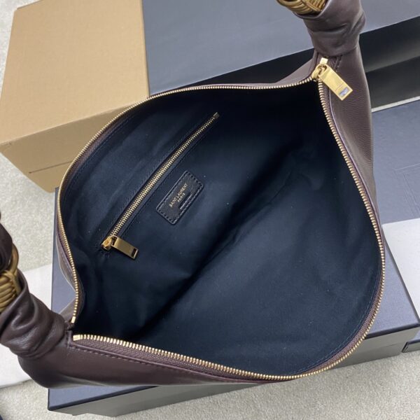 sy_no_76C3DABEE3CBFDC7CC567F91BF9F25F1_6 YSL Amalia Medium Crescent Bag – Brown Lambskin & Gold