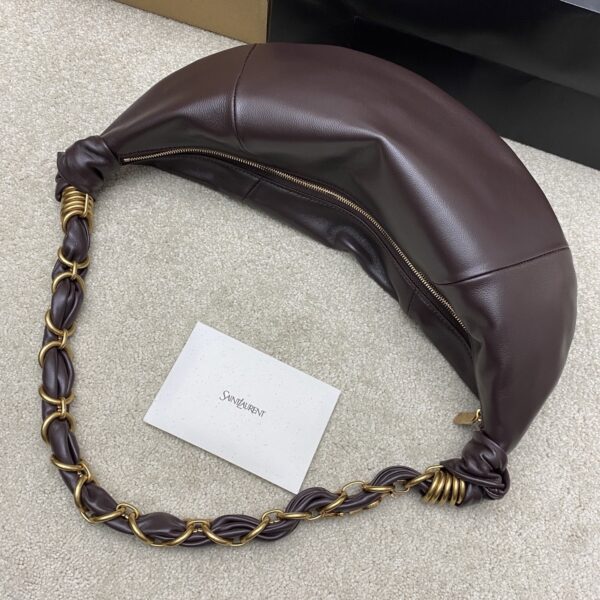 sy_no_76C3DABEE3CBFDC7CC567F91BF9F25F1_8 YSL Amalia Medium Crescent Bag – Brown Lambskin & Gold