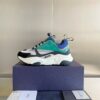 Royal Blue, Mint Green & Cement Grey B22 Retro Chunky Sneakers