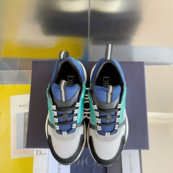Royal Blue, Mint Green & Cement Grey B22 Retro Chunky Sneakers