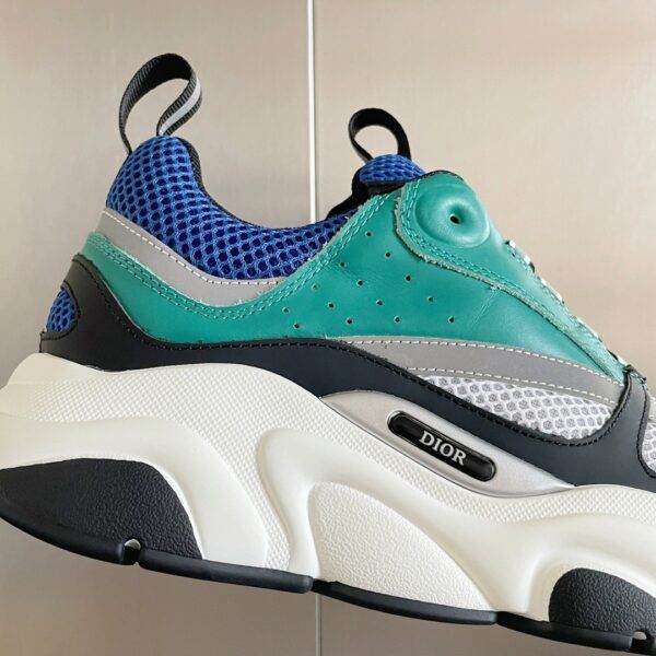 Royal Blue, Mint Green & Cement Grey B22 Retro Chunky Sneakers