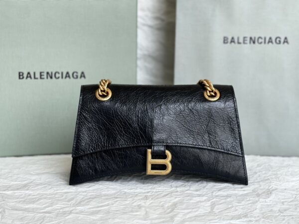 sy_no_777E9E41F55EB63F29615AAB8D2DB07D_0 Balenciaga Crush Hourglass Chain Bag