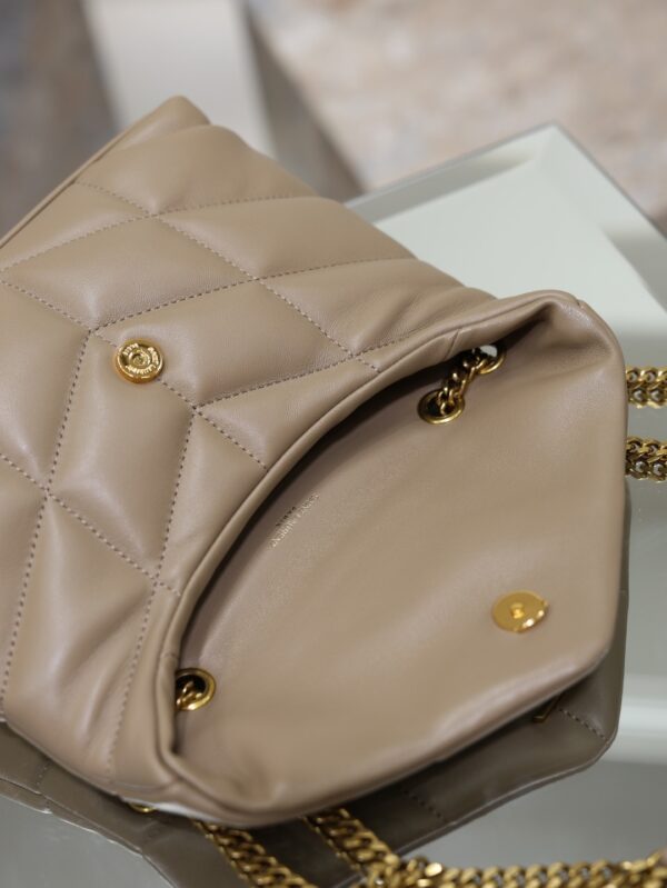 YSL Loulou Mini Double-Chain Bag – Khaki Lambskin
