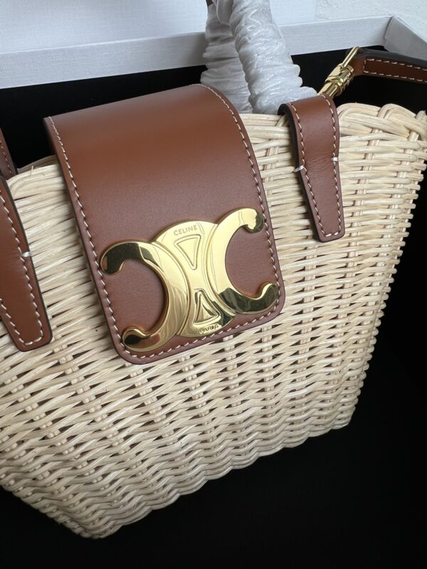 Vacation Collection Basket Bag – Wicker & Leather