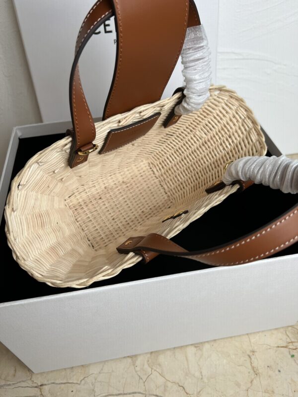 Vacation Collection Basket Bag – Wicker & Leather