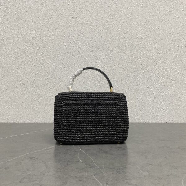 sy_no_7830124E9A1DEF584E68C5E33D32B35E_2 Triomphe Kelly Bag – Black Woven Raffia