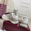 Gucci Tech/Retro Runner Sneaker in White & Grey – Ivory / Silver