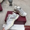 Gucci Tech/Retro Runner Sneaker in White & Grey – Ivory / Silver