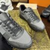 sy_no_798823F0030A69E6C19D44A289899F2F_3 Gray & Black Monogram-Inspired Mesh Running Sneakers