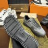 sy_no_798823F0030A69E6C19D44A289899F2F_7 Gray & Black Monogram-Inspired Mesh Running Sneakers