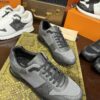 sy_no_798823F0030A69E6C19D44A289899F2F_8 Gray & Black Monogram-Inspired Mesh Running Sneakers