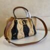 sy_no_7A3186B27EE2AA5402AC20E4F0B8167C_1 Valentino Spring/Summer 2026 Raffia Woven Tote Bag – Black and Apricot