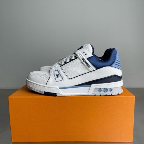 sy_no_7A7452159CE37A6C5E89140FA1701E40_0 Louis Vuitton LV Trainer White, Light Blue & Navy Retro Sneakers