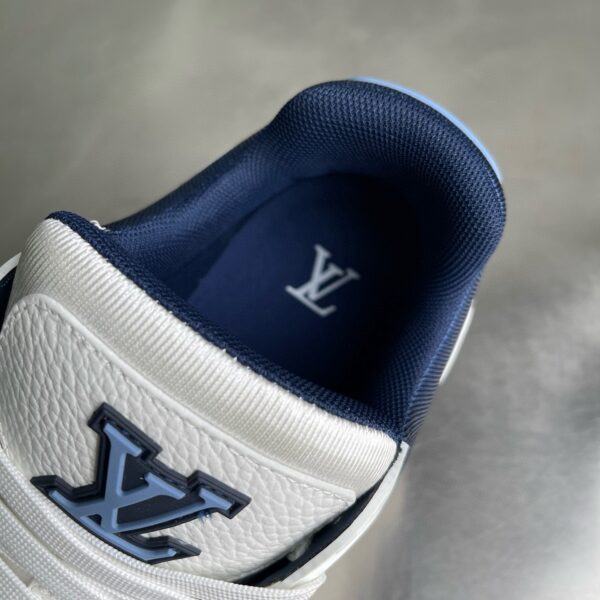 sy_no_7A7452159CE37A6C5E89140FA1701E40_7 Louis Vuitton LV Trainer White, Light Blue & Navy Retro Sneakers