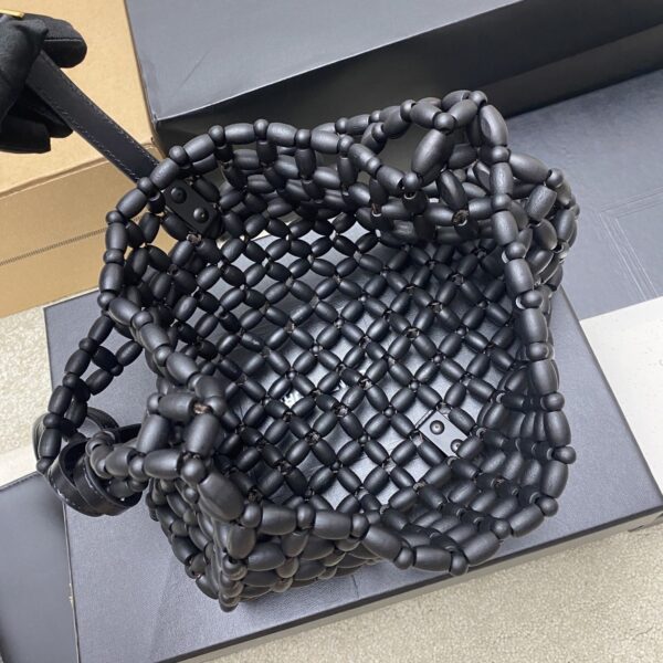 sy_no_7A755037509D883ABEFCCEAFFC2E2569_5 YSL LE 5A7 Hobo Bag – Black Wood Beads & Gold