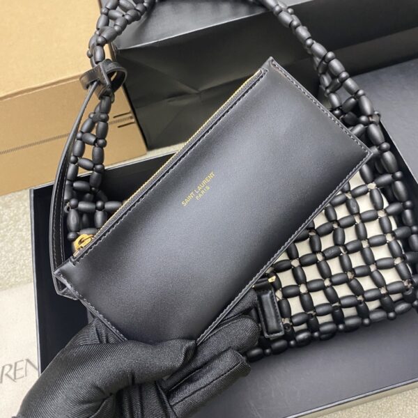 sy_no_7A755037509D883ABEFCCEAFFC2E2569_6 YSL LE 5A7 Hobo Bag – Black Wood Beads & Gold