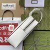 adidas x Gucci White Textured Leather Wash Bag / Toiletry Case