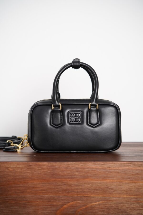 sy_no_7B4102972765CB604849ECA28C840B53_0 Miu Miu Mini Bowling Bag (Black)