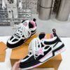sy_no_7B90CE04B7F0D215324ACAD4A4B5F80A_4 Louis Vuitton LV Skate Black / White / Pink Chunky Skate Sneakers