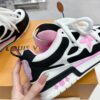 sy_no_7B90CE04B7F0D215324ACAD4A4B5F80A_5 Louis Vuitton LV Skate Black / White / Pink Chunky Skate Sneakers