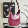 New Chanel Crocodile-Embossed Hobo Bag: A Vintage-Style, Sophisticated Crescent-Shaped Shoulder Bag