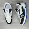 sy_no_7BCED565D2CAF7E6205ADC6CE62E1FBF_2 Louis Vuitton LV Trainer White, Black & Royal Blue Retro Sneakers