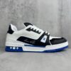 sy_no_7BCED565D2CAF7E6205ADC6CE62E1FBF_5 Louis Vuitton LV Trainer White, Black & Royal Blue Retro Sneakers