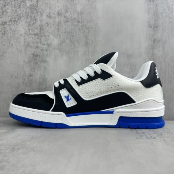 sy_no_7BCED565D2CAF7E6205ADC6CE62E1FBF_6 Louis Vuitton LV Trainer White, Black & Royal Blue Retro Sneakers