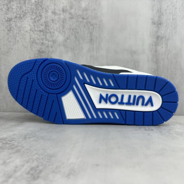 sy_no_7BCED565D2CAF7E6205ADC6CE62E1FBF_7 Louis Vuitton LV Trainer White, Black & Royal Blue Retro Sneakers