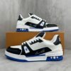 sy_no_7BCED565D2CAF7E6205ADC6CE62E1FBF_8 Louis Vuitton LV Trainer White, Black & Royal Blue Retro Sneakers