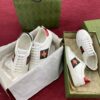sy_no_7C5EF8585658DC318ECCD316AC68CB6F_2 Gucci Ace Embroidered Bee Sneaker in White Leather