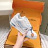 sy_no_7D8514381C7CBC7806C117F04B77DE69_4 Louis Vuitton LV Trainer White / Ice Blue Stitching Sneakers