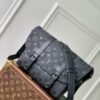 Christopher Messenger Bag – Black Monogram Taurillon Leather