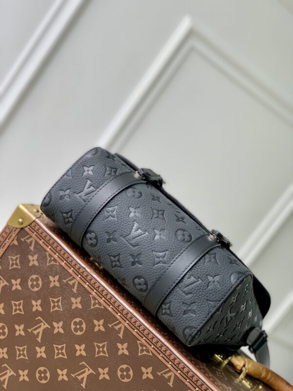 Christopher Messenger Bag – Black Monogram Taurillon Leather