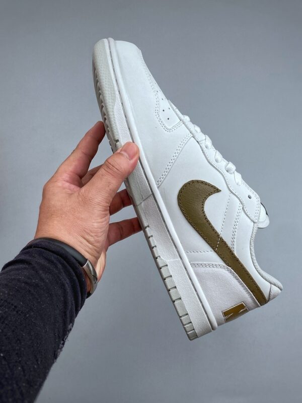 sy_no_7E7043DE59BB66068C992628BEEDEE18_1 Nike Dunk Low “White / Olive Swoosh” Sneakers