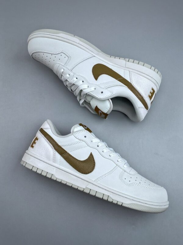 sy_no_7E7043DE59BB66068C992628BEEDEE18_8 Nike Dunk Low “White / Olive Swoosh” Sneakers